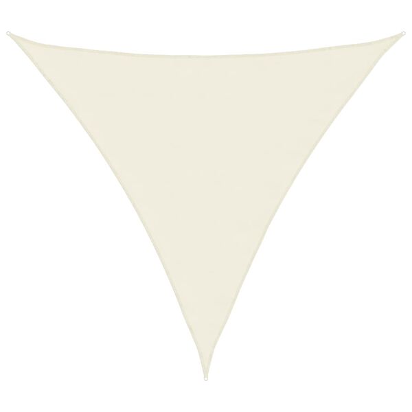 vidaXL サンシェードセイル 4.5x4.5x4.5m 三角形 オックスフォード生地 クリーム