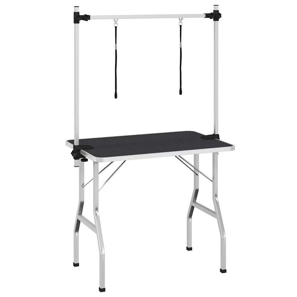 vidaXL トリミングテーブル 犬/猫/ペット用 調節可能 2ループ付き