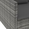 vidaXL ガーデンラウンジ6点セット クッション付き ポリラタン製 グレー