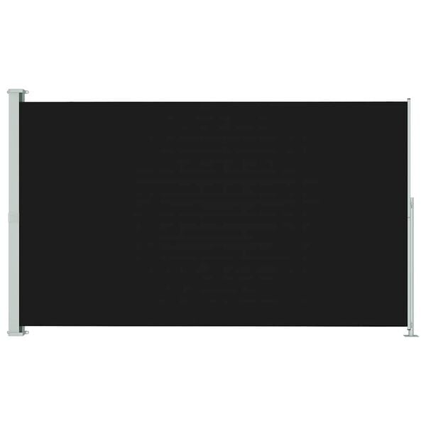 vidaXL パティオ用 引き込み式サイドオーニング 200x300cm ブラック