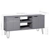 vidaXL TVキャビネット「ニューヨークレンジ」グレー パイン無垢材
