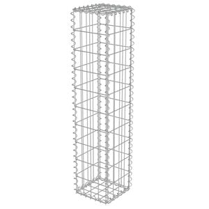 vidaXL ガビオンウォール カバー付き 亜鉛メッキ鋼製 20x20x100cm
