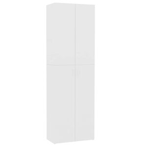 vidaXL オフィスキャビネット ホワイト 60x32x190cm エンジニアリングウッド