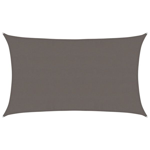 vidaXL サンシェードセイル 160g/m&sup2; アントラシート 5x8m 高密度ポリエチレン