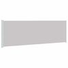 vidaXL パティオ用 引き込み式サイドオーニング 200x600cm グレー