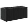 vidaXL ガーデンプランター 2個付き ブラック 72x30x32cm ポリラタン製