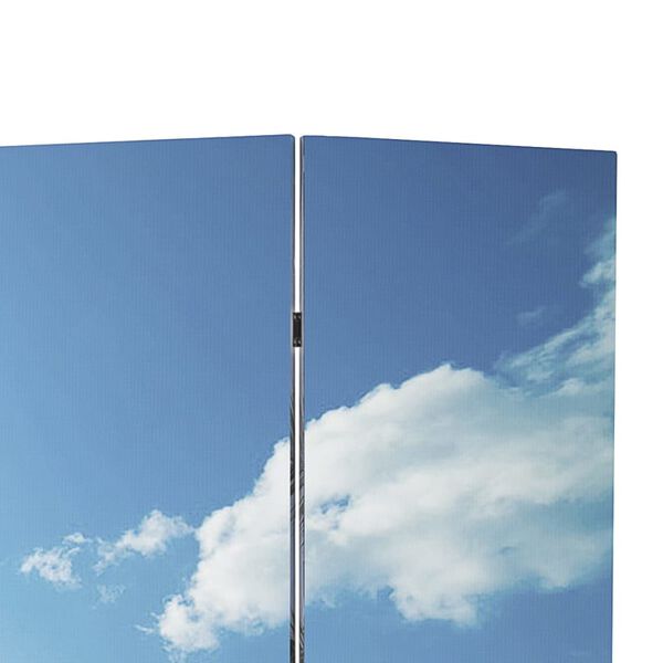 vidaXL 折りたたみ式ルームディバイダー 120x170cm ビーチ柄