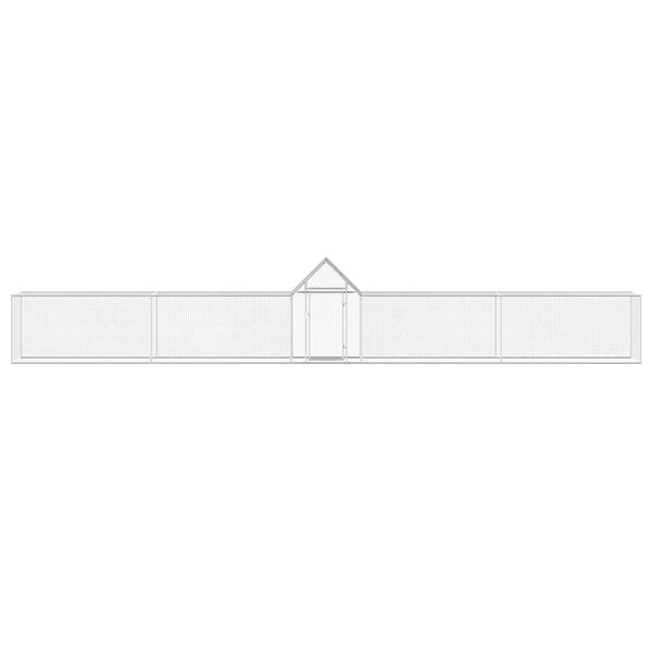 vidaXL 鶏小屋 9x1x1.5m 亜鉛メッキ鋼製