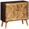 vidaXL サイドボード 無垢のマンゴーウッド 85x30x75cm