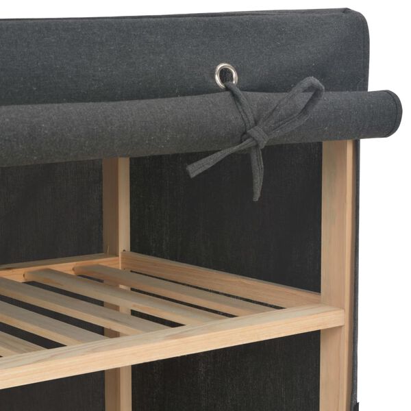 vidaXL 洋服ダンス グレー 135x40x170cm 布製