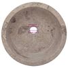 vidaXL 洗面器 直径40x15cm 大理石 グレー