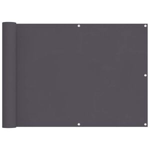 vidaXL バルコニースクリーン 90x600 cm オックスフォード生地 アントラシート