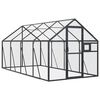 vidaXL 鳥小屋 アビアリー アントラシート 1.79x4x1.85 cm アルミ
