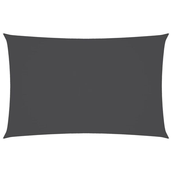 vidaXL サンシェードセイル 2.5x5m 長方形 オックスフォード生地 アントラシート