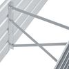 vidaXL ガーデンレイズドベッド 160x40x45cm 亜鉛メッキスチール グレー