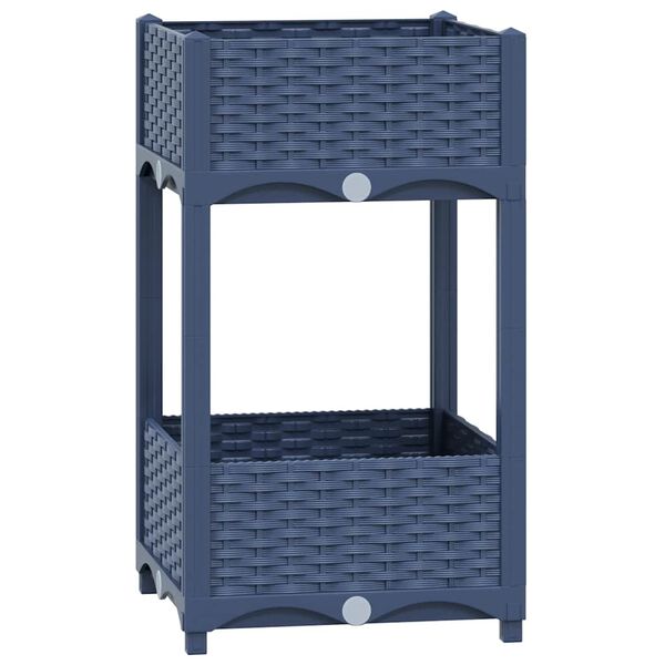 vidaXL レイズドベッド 40x40x71cm ポリプロピレン製