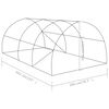 vidaXL 温室 6.86m&sup2; 3.42x2x2m