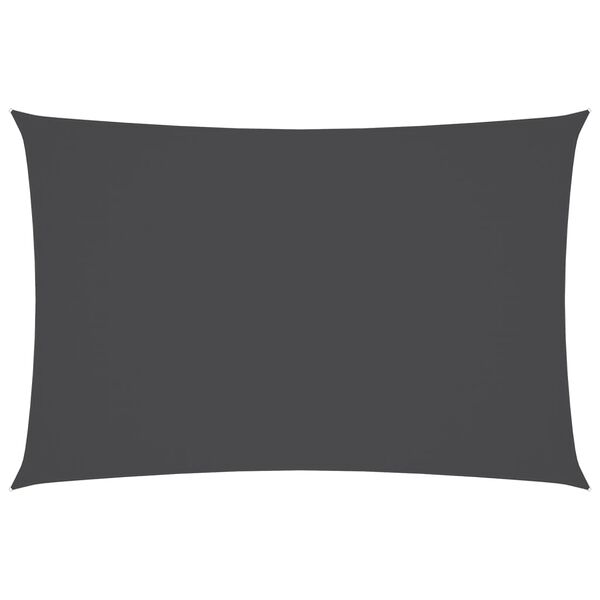 vidaXL サンシェードセイル 5x7m 長方形 オックスフォード生地 アントラシート