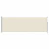 vidaXL パティオ用 引き込み式サイドオーニング 100x300cm クリーム