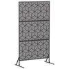 vidaXL プライバシースクリーン 100 x 50 x 180 cm スチール ブラック