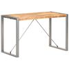 vidaXL ダイニングテーブル 120x60x75cm マンゴー無垢材 (粗目)