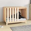 vidaXL ドッグハウス 90x60x67 cm 無垢材 パイン材