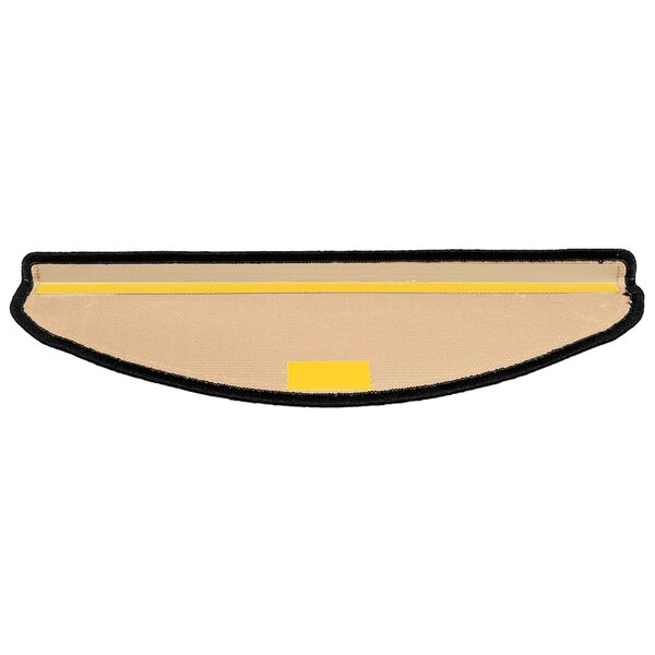 vidaXL 階段マット 粘着ドット付き 15点 65x21x4cm ブラック＆グレー