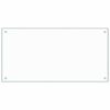 vidaXL キッチン用 汚れ防止板 透明 100x50cm 強化ガラス製