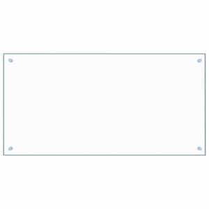 vidaXL キッチン用 汚れ防止板 透明 100x50cm 強化ガラス製