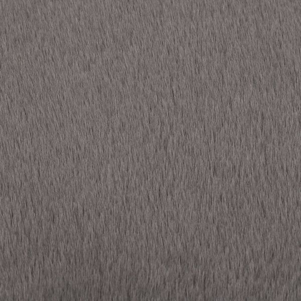 vidaXL ラグ 80cm フェイクラビットファー ダークグレー