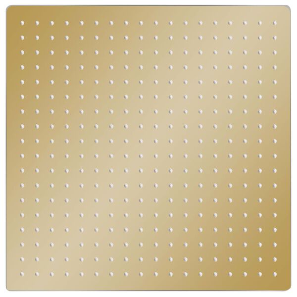 vidaXL レインシャワーヘッド ステンレススチール製 50 &times; 50 cm 角型 ゴールド