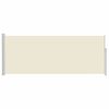 vidaXL 引き込み式サイドオーニング 120x300cm クリーム