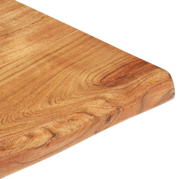 vidaXL コーヒーテーブル 天然木の形状 (ライブエッジ) 60x60x40cm アカシア無垢材