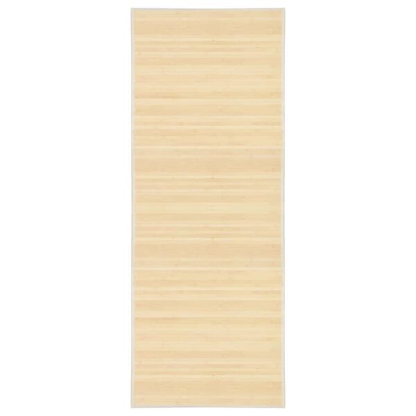 vidaXL ラグ 竹製 80x200 cm ナチュラル