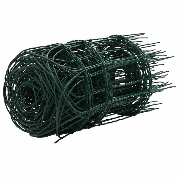 vidaXL 141071 vidaXL 庭園境界フェンス 粉体塗装鉄線 10 x 0.4 m