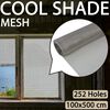 vidaXL メッシュスクリーン ステンレススチール製 100x500cm シルバー