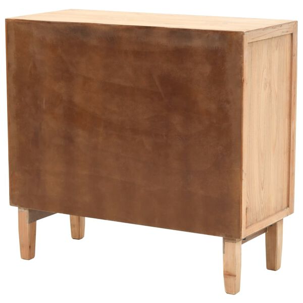 vidaXL 引き出しキャビネット モミ無垢材 80x36x75cm