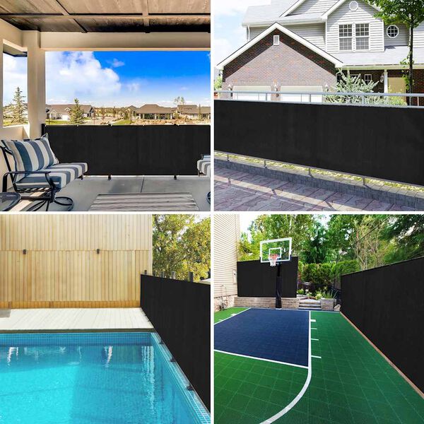 vidaXL プライバシーネット アントラシート 1.5&times;10m HDPE製 75g/m&sup2;