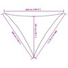 vidaXL サンシェードセイル 160g/m² ブラック 3x3x4.2m 高密度ポリエチレン