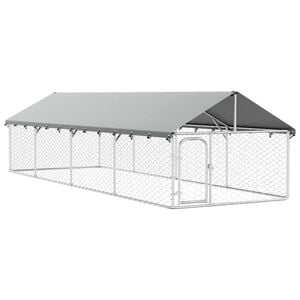 vidaXL 屋外用犬小屋 屋根付き 600x200x150cm