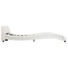 vidaXL ベッドフレーム ホワイト 合成皮革製 140x200cm