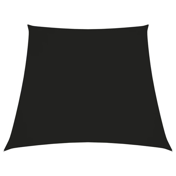 vidaXL サンシェードセイル 4/5x3m 台形 オックスフォード生地 ブラック