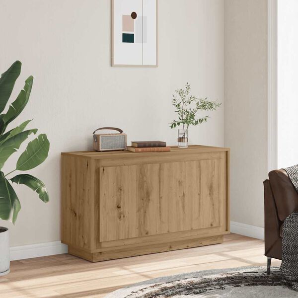 vidaXL サイドボード アーティザンオーク 102x35x55 cm エンジニアードウッド