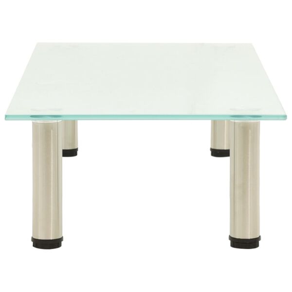 vidaXL テレビ台 つや消し 80x35x17cm 強化ガラス製