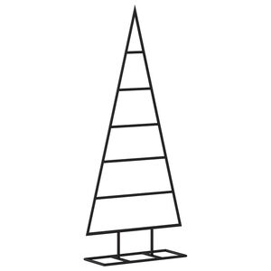 vidaXL 金属製クリスマスツリー デコレーション用 ブラック 90cm