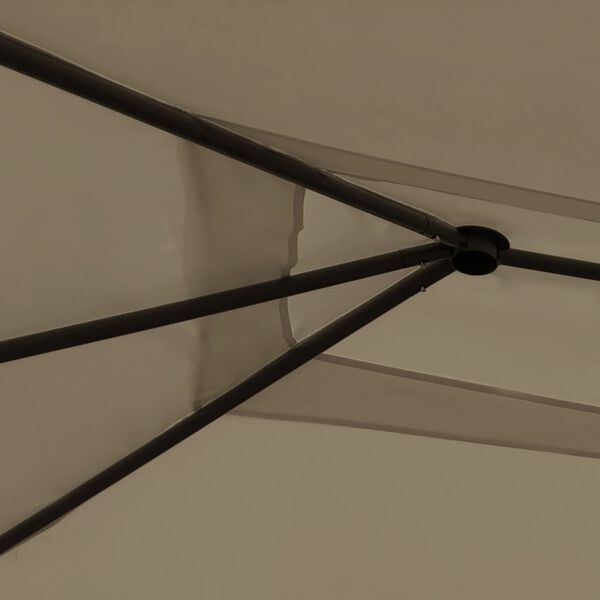 vidaXL ガゼボ 3x4x2.6m トープ 160g/m²