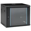 vidaXL ネットワークキャビネット ストレージ付き Black 600 x 450 x 510 mm スチール