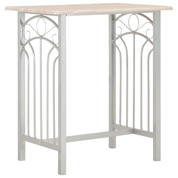 vidaXL バー3点セット 木製＆スチール