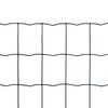 vidaXL ユーロ金網フェンス スチール製 25x0.8m グリーン