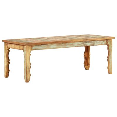 vidaXL コーヒーテーブル 110x50x40cm 無垢の再生木材
